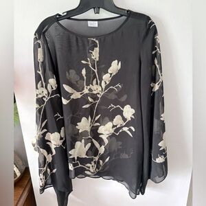 Beautiful floral sheer top